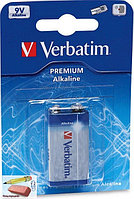 Батарейка 9V Крона Verbatim Alkaline в блистере