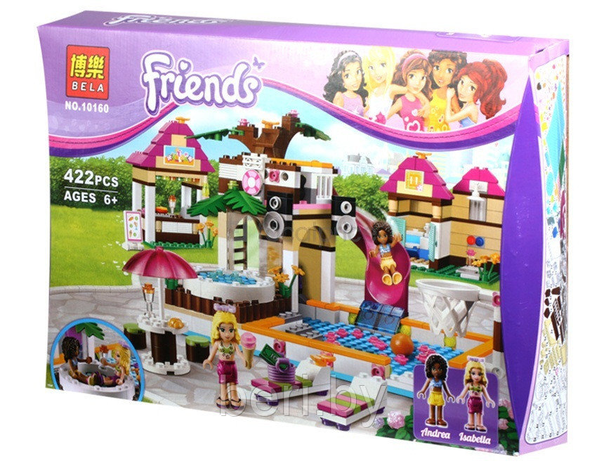 Конструктор Bela Friends "Городской бассейн" 422 детали арт 10160 (аналог LEGO  41008)