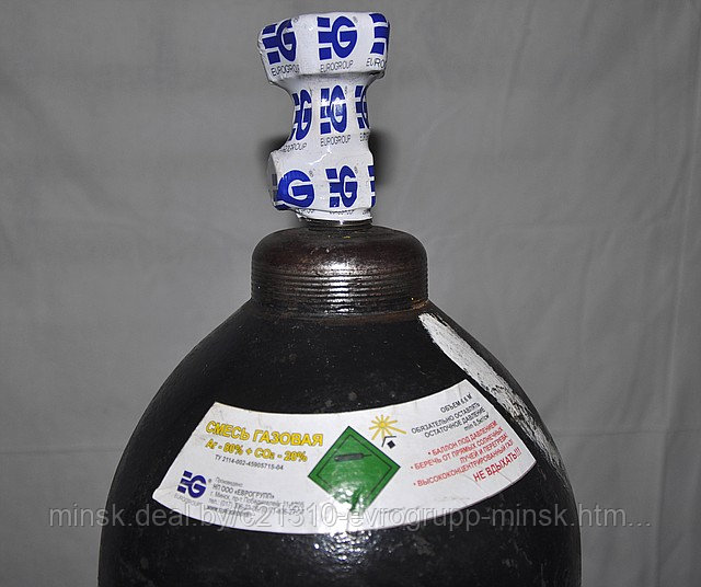 Смесь сварочная (Ar + CO2, 80%+20%)