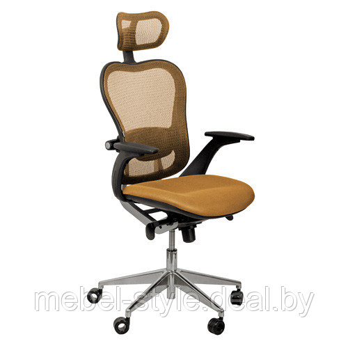 Кресло ПЕГАС для работы менеджера и дома, стул PEGAS Chrome в ткани сетка TA - фото 1 - id-p58499548
