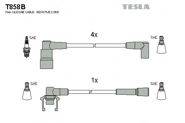 Высоковольтные провода TESLA Volvo 440/460/480 1.6-2.0 88-96