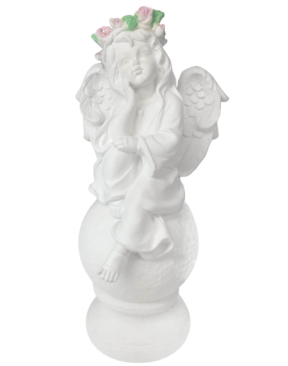 Фигура Ангел девочка на шаре aj14