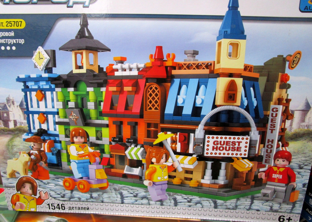 Конструктор Гостиница из серии Город 25707 Ausini 1545 деталей аналог Лего (LEGO) - фото 2 - id-p58520525