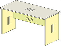 Стол персонала 76S027 Толщина 22 мм. 1380*780*750 мм