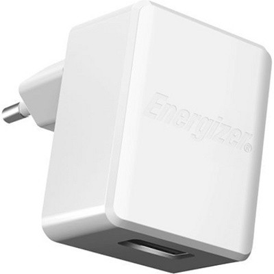 Сетевое зарядное устройство Energizer 1A, USB, белый