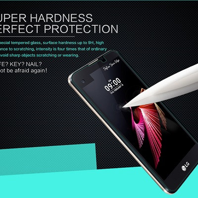 Противоударное защитное стекло Ainy Tempered Glass Protector 0.3mm для LG X View [K500DS] \ X Screen - фото 2 - id-p58568337