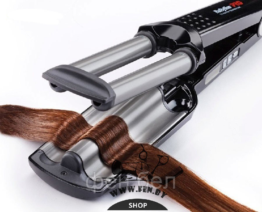 Плойка для волос BaByliss Pro Ionic 3D Hi-Def Waver тройная BAB2369TTE - фото 3 - id-p54549459