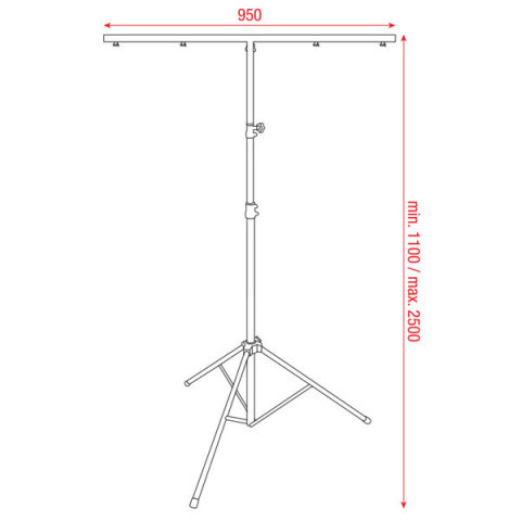 Cтойка cветовая Showtec Light Stand ECO (10kg) - фото 2 - id-p58587944