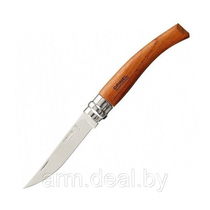 Нож филейный Opinel 10 VRI (дерево бубинга /нержавеющая сталь) - фото 1 - id-p58590011