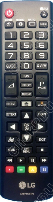 ПДУ для LG AKB74475472 ic (серия HLG396)
