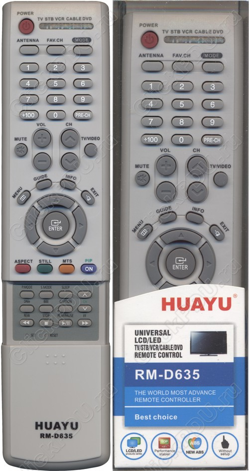 Huayu for Samsung RM-D635   универсальный пульт (серия HRM299)