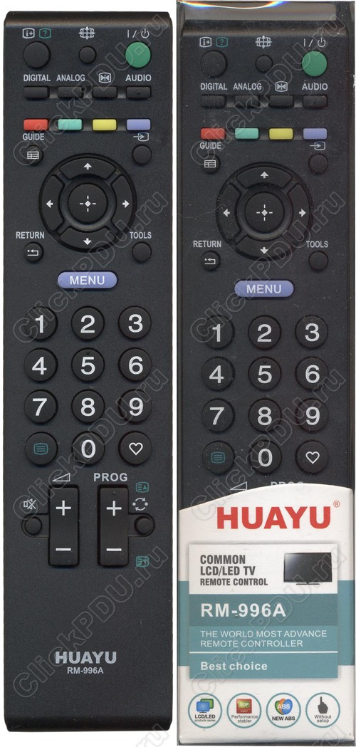 Huayu for Sony RM-996A универсальный пульт (серия HRM818)