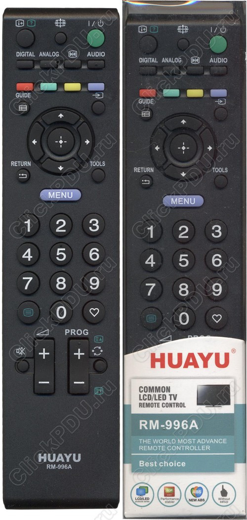 Huayu for Sony RM-996A универсальный пульт (серия HRM818) - фото 1 - id-p58593952