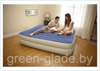 Надувная кровать Intex 67714 Pillow Rest Raised Bed 203*152*47 см - фото 2 - id-p2286811