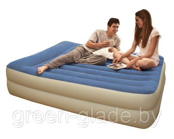 Надувная кровать Intex 67714 Pillow Rest Raised Bed 203*152*47 см - фото 3 - id-p2286811