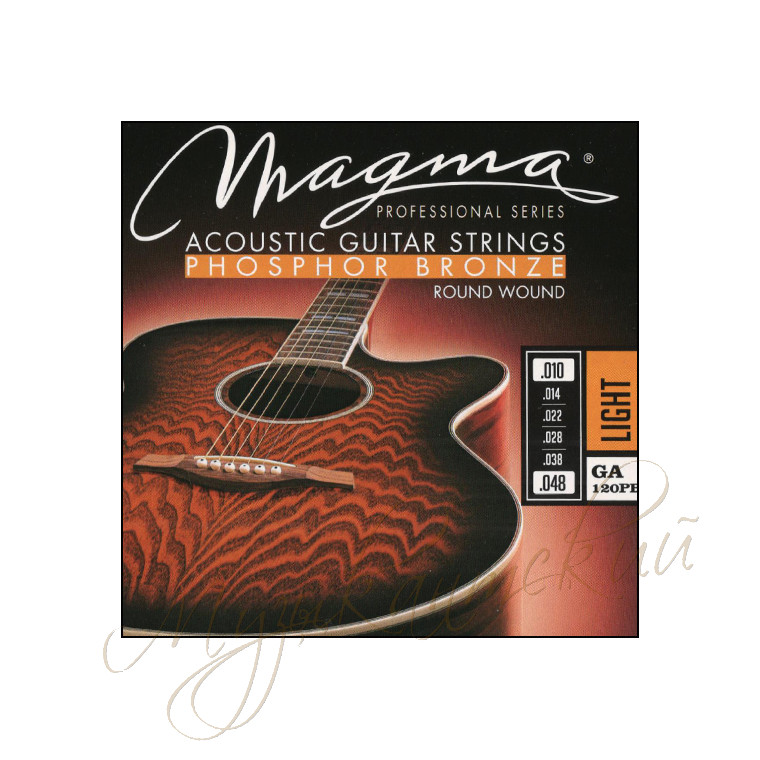Струны для гитары акустической (комплект) Magma GA120PB - фото 1 - id-p58616433