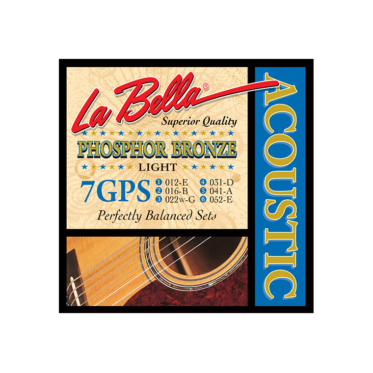 Струны для гитары акустической (комплект) La Bella 7GPS - фото 1 - id-p58616542