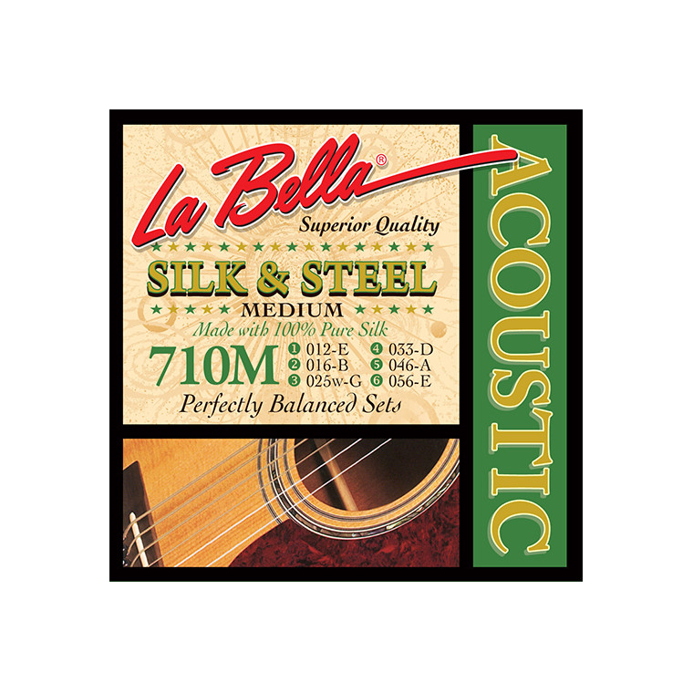 Струны для гитары акустической (комплект) La Bella 710M - фото 1 - id-p58616543