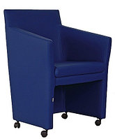 Кресло СПЕЙС -1 для клуба и офиса, диван SPACE -1 одноместный в кож/зам бежевый.