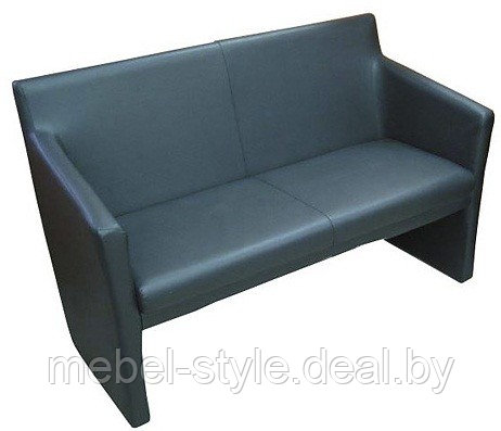 Офисный диван СПЕЙС -2 для зон ожиданий в клубах, банках и других учреждениях, SPACE -2 двухместный в кож/заме - фото 1 - id-p2287276