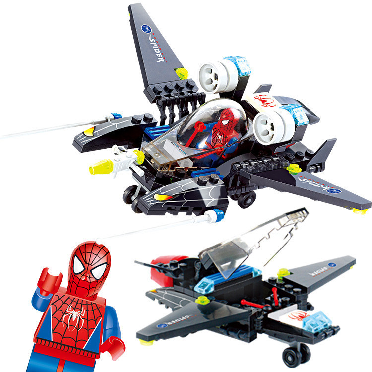 Конструктор Kazi 6002 Spider Super Man Черный Терминатор 133 детали - фото 3 - id-p58640754