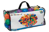 Шарики, мячики для сухих бассейнов, игровых центров, набор 100 штук, 8 см, INTEX Fun Ballz (Интекс) 49600