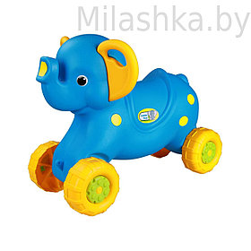 Каталка детская Альтернатива Слонёнок голубой М4937