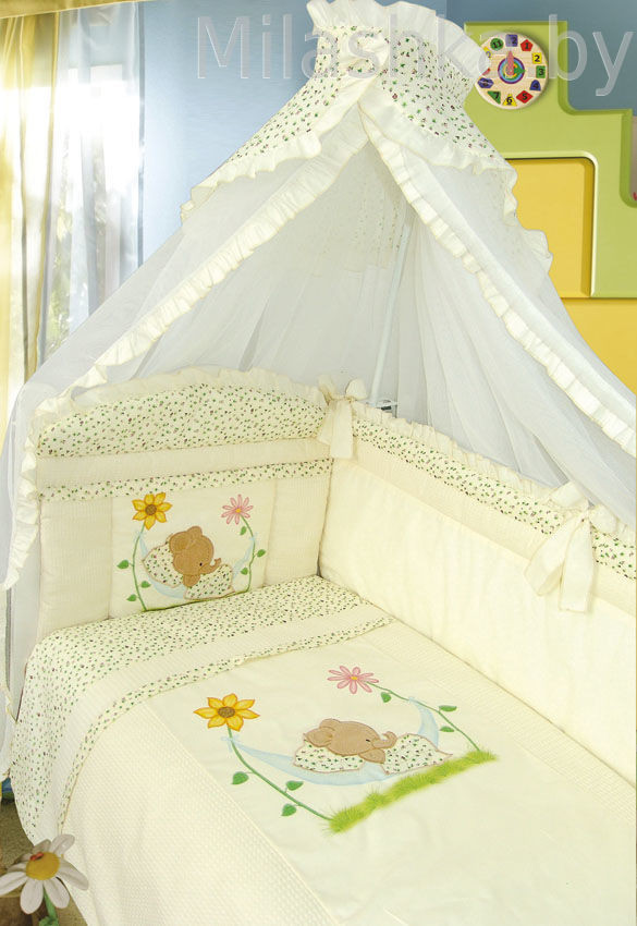 Комплект в кроватку 7 предметов Сладкий Сон (4 расцветки) - фото 2 - id-p58646048
