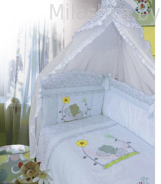 Комплект в кроватку 7 предметов Сладкий Сон (4 расцветки) - фото 3 - id-p58646048