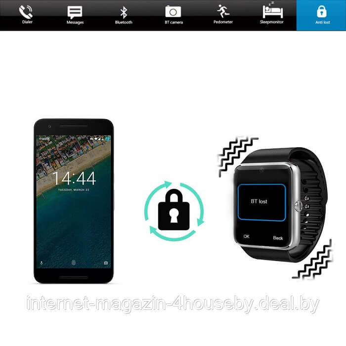 Смарт-часы Colmi GT 08 Bluetooth 3.0 (цвет черный) - фото 3 - id-p58647404