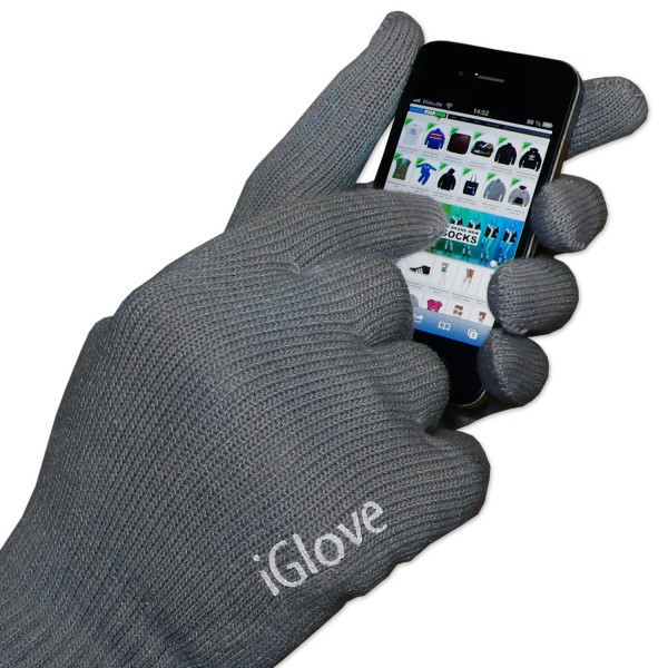 Перчатки iGloves для сенсорных экранов серые - фото 5 - id-p58648668