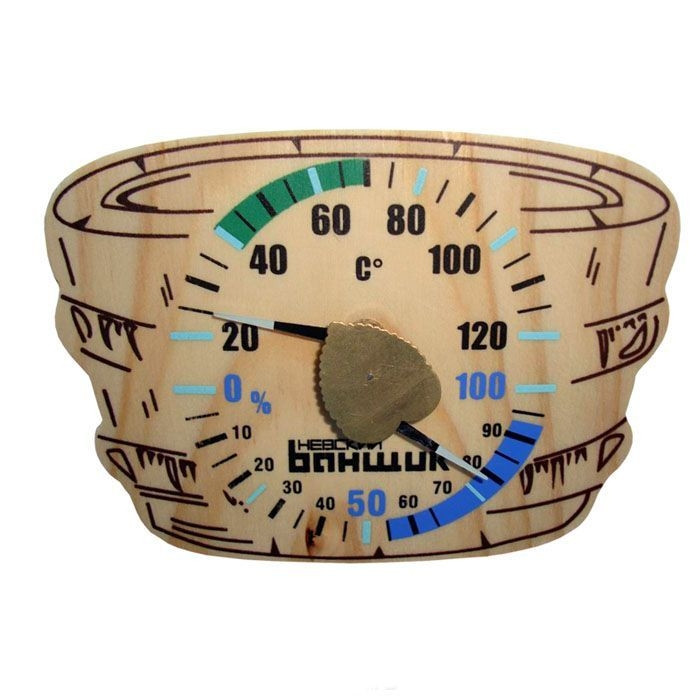 Термометр-гигрометр для бани "Шайка" арт. Б-1157 - фото 1 - id-p43684100