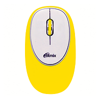 Беспроводная оптическая мышь Ritmix RMW-250 Antistress Yellow, 3 кнопки, 1000dpi