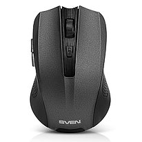 Беспроводная оптическая мышь SVEN RX-345 Wireless Gray, 6 кнопок, 600-1400 dpi