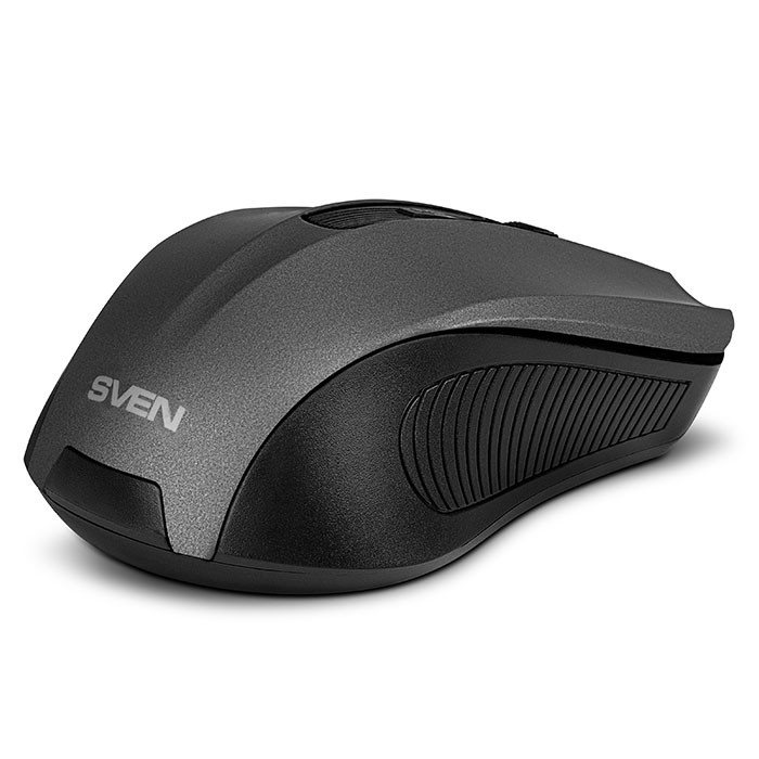 Беспроводная оптическая мышь SVEN RX-345 Wireless Gray, 6 кнопок, 600-1400 dpi - фото 3 - id-p58682816
