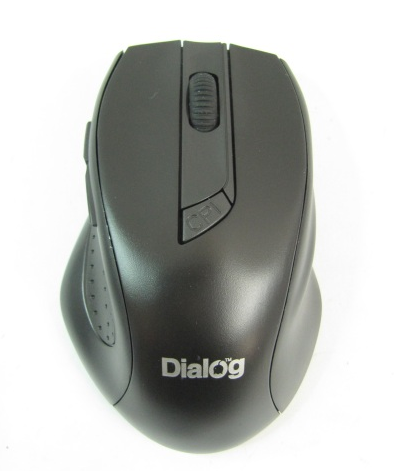 Беспроводная оптическая мышь Dialog MROP-02U Black, 6 кнопок, 800-1600dpi - фото 1 - id-p55098678