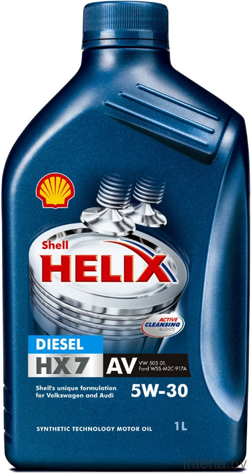 Моторное масло SHELL 7007515 Helix Professional - HX7 AV 5W-30 1л Diesel