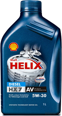 Моторное масло SHELL 7007515 Helix Professional - HX7 AV 5W-30 1л Diesel, фото 2