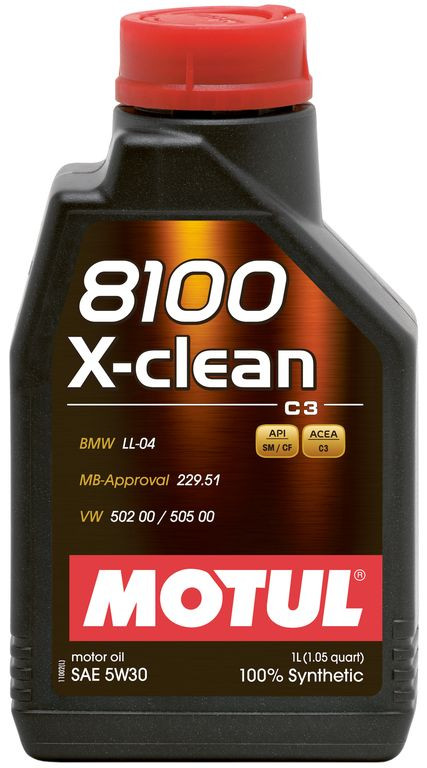 Моторное масло MOTUL 102785 8100 X-CLEAN C3 5W-30 1л