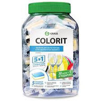 Средство для мытья посуды в посудомоечной машине, таблетки "Colorit" (35шт.) 5 в 1