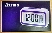 Настольные электронные часы Atima 01 (будильник, подсветка, датчик шума)