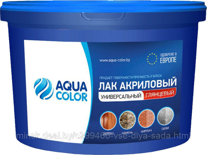 Лак акриловый AquaColor универсальный глянцевый