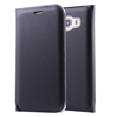 Полиуретановый чехол книга Flip Case Black для Samsung Galaxy J3 Emerge\ Amp Prime 2 - фото 1 - id-p58754000