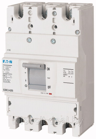 Автоматический выключатель BZMB2-A125, 125A, 3P, 25кА, фикс. расцепитель. EATON