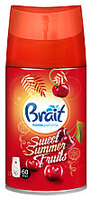 Вкладыш для автоматического освежителя воздуха Brait "SWEET SUMMER FRUITS"  (250 мл)