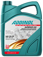 Масло моторное ADDINOL синтетическое Superior 030, 0W30, 4л