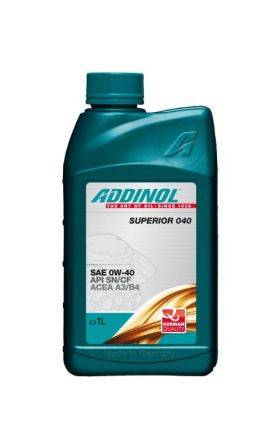 Масло моторное ADDINOL синтетическое Superior 040, 0W40, 1л - фото 1 - id-p58765134