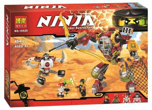 Конструктор Bela Ninja 10525 "Робот спасатель Ронина" (аналог Lego Ninjago 70592) 454 детали - фото 1 - id-p58777268