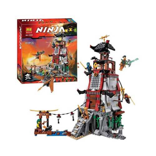 Конструктор Ниндзя NINJA Осада Маяка 10528, 815 дет, аналог Лего Ниндзяго (LEGO) 70594 в