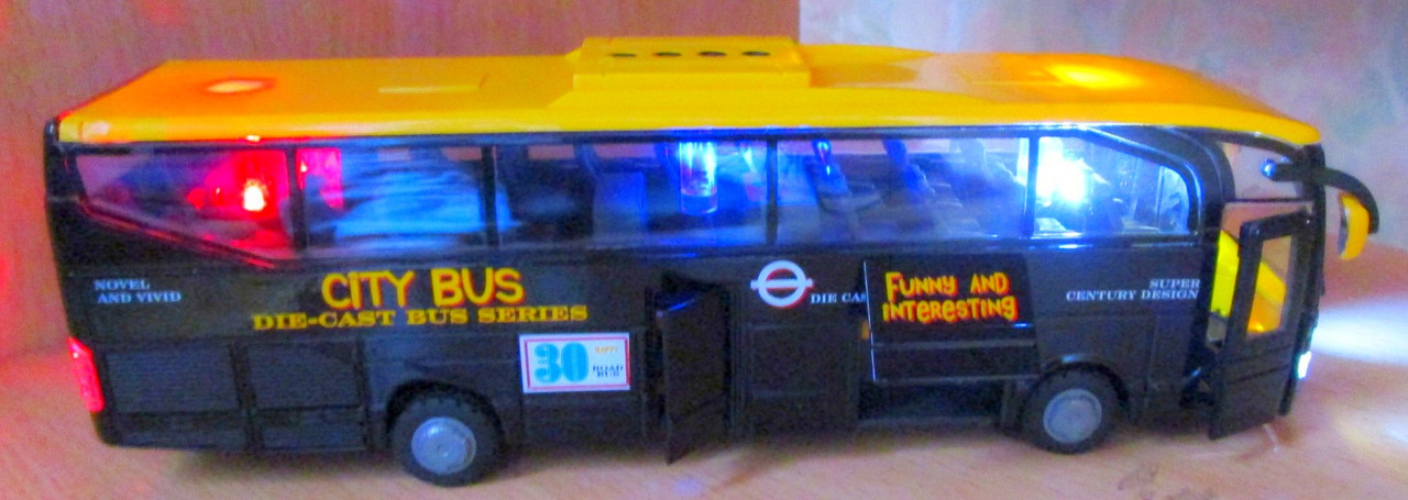 Детская игрушка Автобус туристический металлический (свет.звук..) арт.6250 - фото 3 - id-p58647739